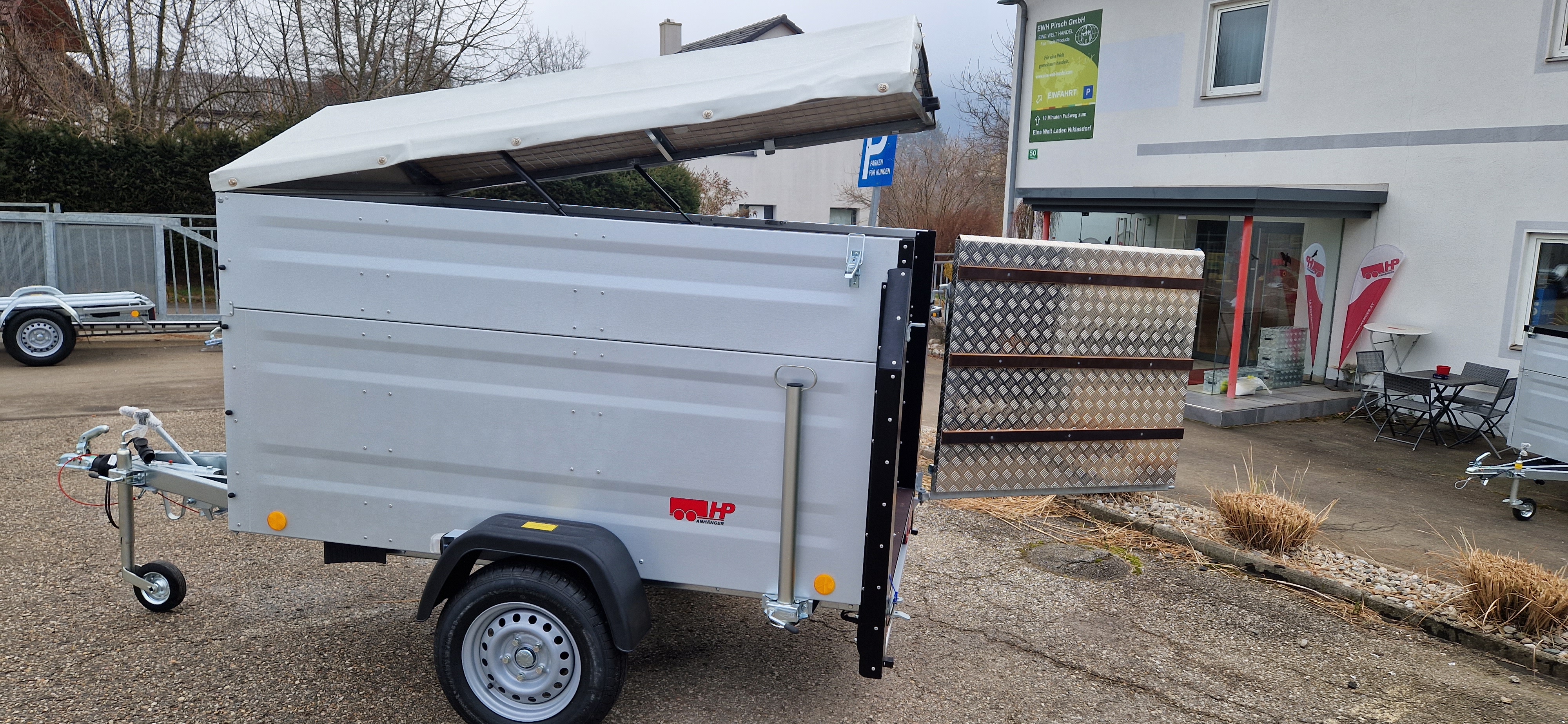 PKW-Anhänger, Autoanhänger, Kleinviehtransporter HP 2012 G-VT, 2020 x 1235 x 1070 mm, 1000 kg gebremst 